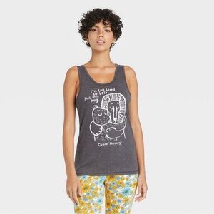 Cup of therapy tank top large
